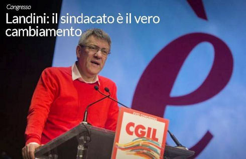 compagno maurizio landini segretario generale cgil 490